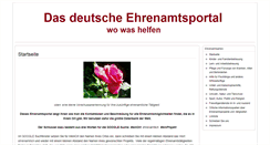 Desktop Screenshot of ehrenamtsportal.de